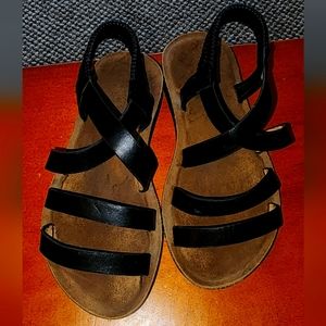 Faux Leather Strap Sandals
